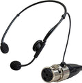 Replacement Headset Microphone Compatible with Shure Wireless Bodypacks–Condenser Headworn Mic with TA4F Mini 4-Pin Connector for Shure Bodypacks Transmitters for Singers, Speakers,Performers by EMHFLYFN