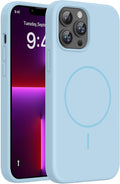 Miracase Magnetic for iPhone 13 Pro Case, Silicone, Soft Microfiber Lining by Miracase