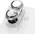 Compatible for iPhone 17 /iPhone 16 /iPhone 16 Plus Camera Lens Protector Metal Plus Aluminium Alloy Ring 9H Tempered Glass Screen Case Friendly Camera Cover Silver by KANOSAN