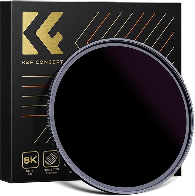 K&F CONCEPT 77mm ND100000(16.6 Stops) High Definition ND Lens Filter | Optical Glass Fixed Neutral Density Lens Filter with 28 Multi-Layer Coatings (Nano X Series) FN706 by KFCONCEPT