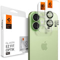 Spigen Camera Lens Protector for iPhone 17 (16 Plus/16) - Sage | GlasTR EZ Fit Optik Pro, 9H+ Tempered glass, Scratch resistant, Auto-align tray, Case-friendly, Original Photo Quality, 2Pack by Unknown