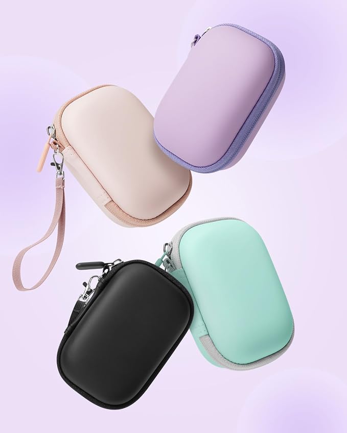 SQERO Camera Case for Digital Camera CAMKORY DC403/KODAK PIXPRO FZ55/FZ45 | SD Card Storage Travel Carry Cute Case Bag Small, Anti-Shock Dot Protection - Image 7