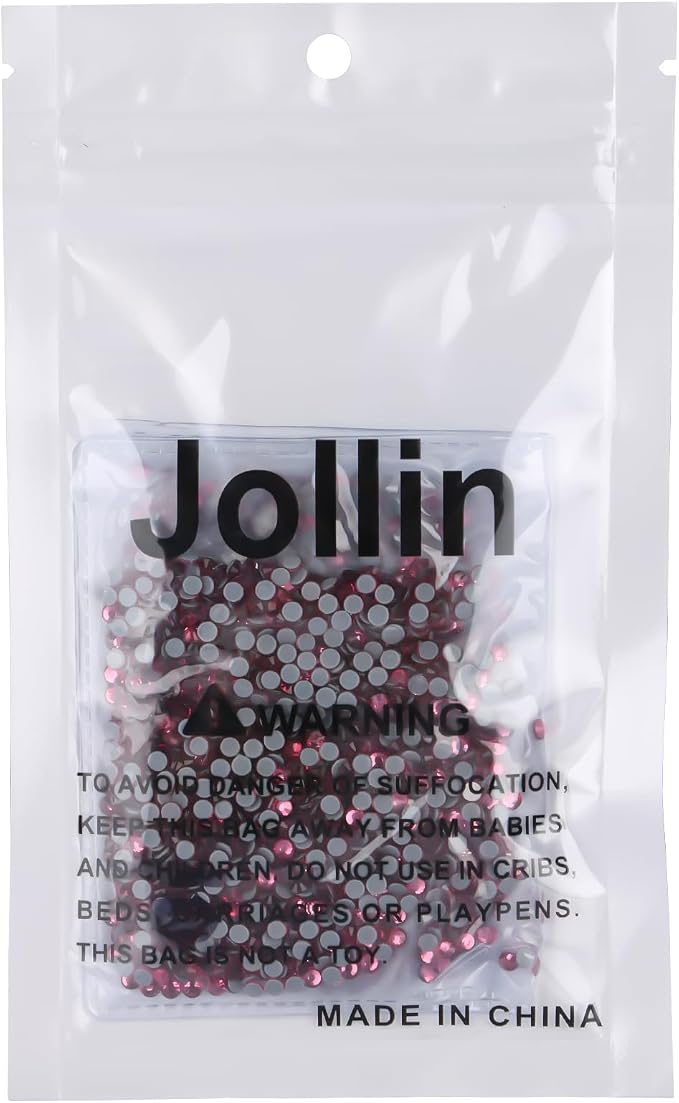 Jollin Hotfix Rhinestones Flatback Crystal Gems 2.8mm SS10, Rose | 2880pcs Hot Fix Crystals Glass Rhinestones for Bedazzling, Crafting, Clothes, Shoes & Accessories DIY Decoration - Image 7