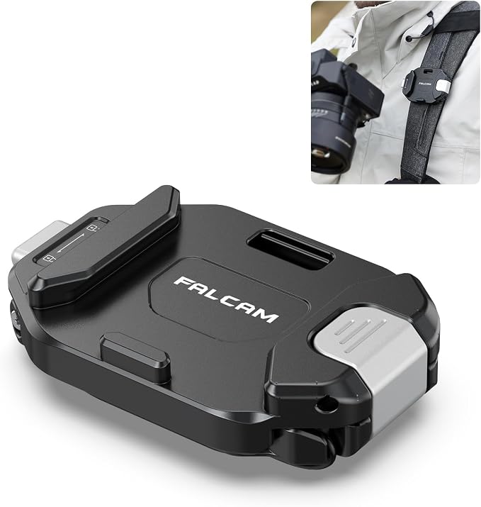 ULANZI F38 Camera Backpack Strap Base Mount | Clip Quick Release for Backpack Straps V2, QR Plate Camera Tripod Mount by ulanzi
