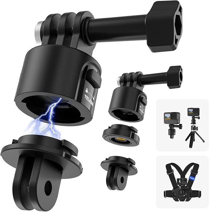 TELESIN 59in Long Selfie Stick Tripod for GoPro DJI Insta360 Action Camera | 360° Ball Head Extension Pole for GoPro Max Hero 13 12 Insta360 X5 X4 Ace Pro DJI OSMO Namo 360 Action 6 5 4 Pocket 4 3 Xtra - Image 7