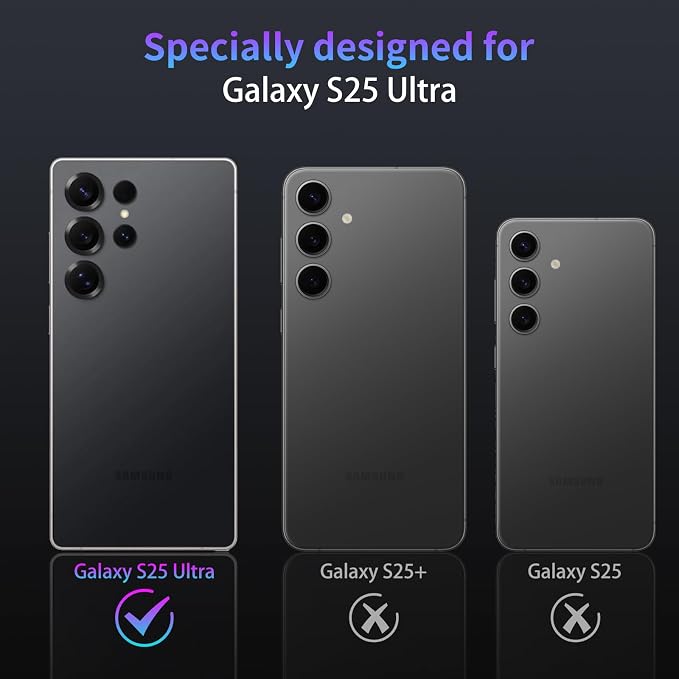 Camera Lens Protector for Samsung Galaxy S25 Ultra,1 Pack | Tempered Metal Glass Camera Cover, HD Clear Anti-Scratch Lens Screen Protector Film,Case Friendly,Colorful Titanium - Image 2