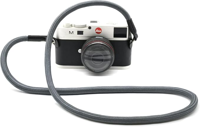 Camera Strap Vintage 100cm Nylon Climbing Rope Camera Neck Shoulder Strap for Micro Single and DSLR Camera (Grey) - Image 3