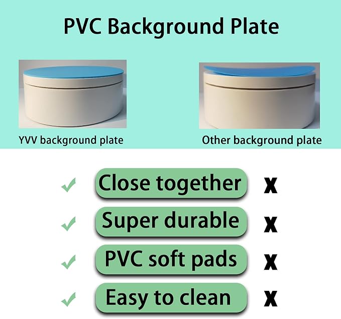 YVV Turner Cup Rotating Display Stand for Epoxy Glitter Tumbler, 360 Degree Automatic Mute Rotating Turntable for Photography Products Tumbler Making Supplies Spinner 4.72*1.77in Motorized Rotation - Image 4