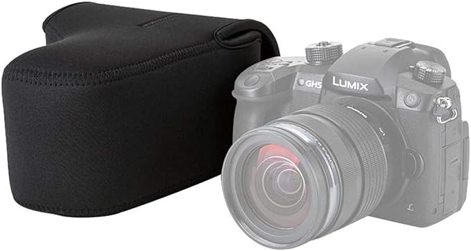 JJC Ultra Light Neoprene Camera Case Pouch Bag for Canon EOS R EOS RP +24-105mm Lens, 80D 70D 750D +18-135/17-85/18-55mm, Nikon D7500 D7200 D5500, Panasonic GH5 GH5S +12-60mm Lens, Water Resistant - Image 5