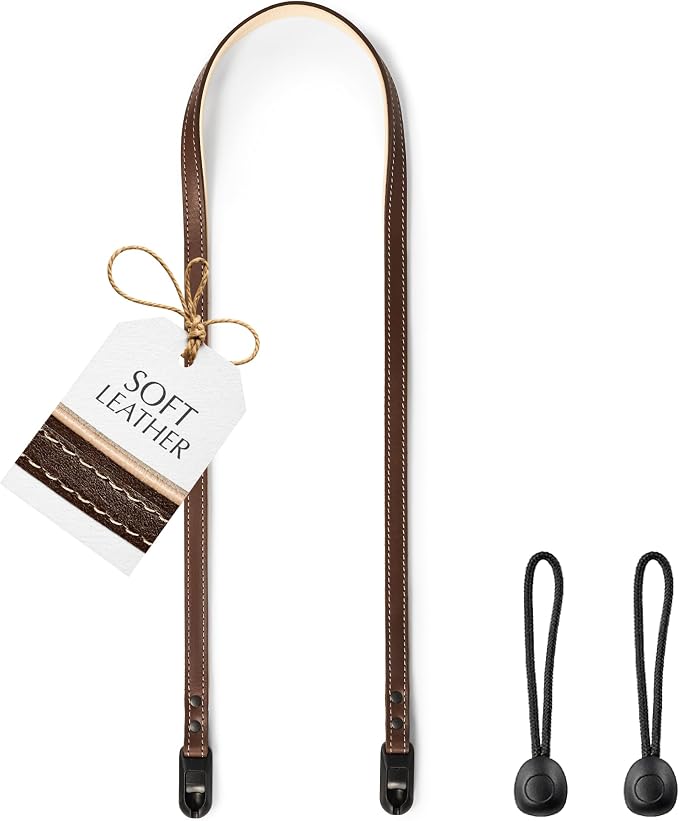 Slim Leather Camera Strap with Quick Release, Neck, Shoulder Strap by CCoiro