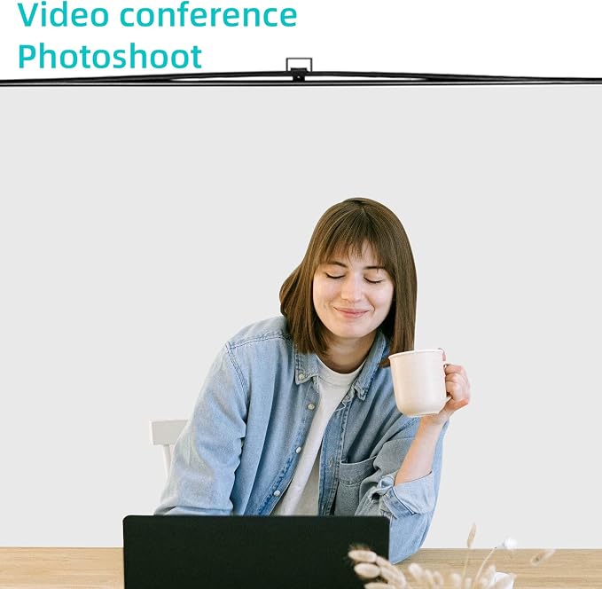 【Wider Style】 RAUBAY 78.7 x 82.7in Large Collapsible White Backdrop Screen | Portable Retractable Panel Photo Background with Stand for Video Conference, Photographic Studio, Streaming - Image 8