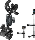 K&F CONCEPT Dual Super Clamp Camera Mount Bike/Motorcycle Handlebar Mount | 360° Ball Head Mount for Pole, Tripod, Desk, Flag, Umbrella, MS102 by KFCONCEPT