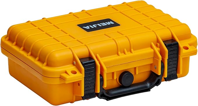 MEIJIA Portable All Weather Waterproof Protective Hard Case, Small Camera Case,Dry Case with Customizable Foam,Fit Use of Drones, Camera,Equipments, 11.65 ”x8.35”x3.78” by MEIJIA