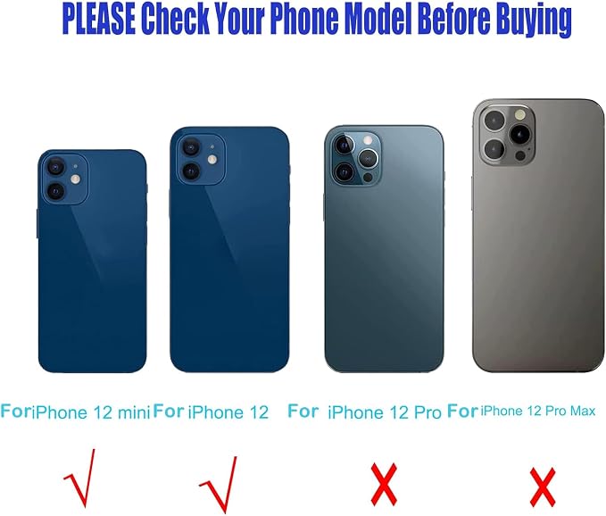 2 Pcs/Set 12/12 Mini Rear Camera Lens Replacement for iPhone 12 / iPhone 12 Mini, Anti-Lens Scratch & Waterproof, Back Glass Camera Lens Cover Replacement with Repair Tool Kit - Image 3