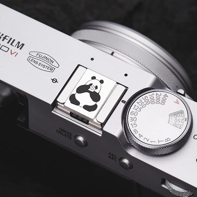 Camera Metal Hot Shoe Cover Protector Cap Cute Button Compatible for Fujifilm X100VI X100V X-M5 X-T4 X-T3 for Nikon ZF Z5 Z6 Z6II (Aluminum Alloy-Hot Shoe Cover) - Image 5