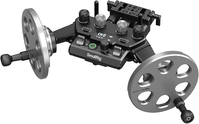SmallRig Gimbal Control Wheels for DJI RS2 / RS 3 Pro/RS 4 / RS 4 Pro/RS 5 | Intuitive Control | Adjustable Damping | Dual Power Supply, for Heavy Duty Tripod - 4525 by SmallRig
