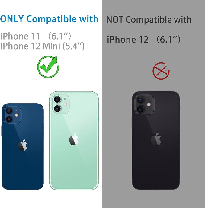 Dengduoduo 3 Pack Camera Lens Protector for iPhone 11 & iPhone 12 Mini, Ultra HD, Tempered Glass, 9H Hardness, Anti-Scratch, Case Friendly, Easy to Install [No Affect on Night Shots] - Image 2