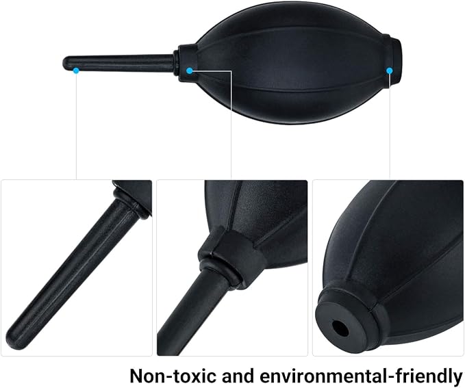 Soft Tip Silicone Super Air Blower Blaster Pump Dust Cleaner Include Micro Fiber Cleaning Cloth, Bulb Blower for Digital SLR Lens Sensor LCD Screens Musical Instruments Keyboards Telescope Filters - Image 6