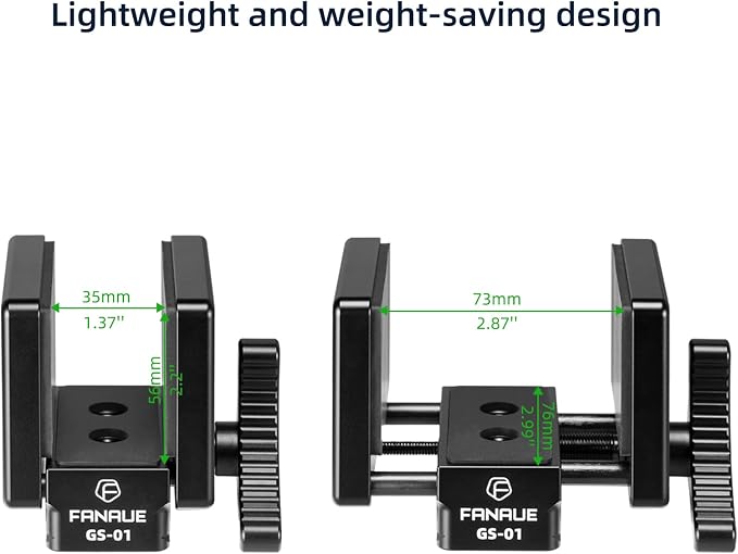 FANAUE GS-01Arca Swiss Rifle Saddle Mount, Hunting Tripod Clamp with Quick Release Plate, Shooting Tripod Rest, Enhanced Accuracy Ball Head & Adapter for Hunting and Shooting - Image 4