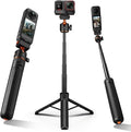 K&F CONCEPT Magnetic Quick Release Tripod for Insta360 X5/X6/Ace Pro 2 | 26" Tap-Open Tripod 360° Ball Head Extension Rod Table Portable Handle Grip Selfie Stick, Vlogging Stand, MS72 by KFCONCEPT