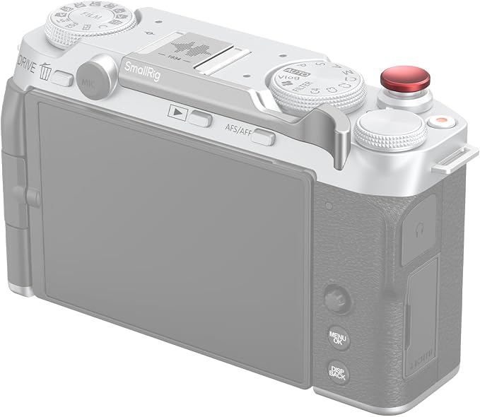 SmallRig Thumb Grip with Hot Shoe Cover for FUJIFILM X-M5 (Silver) - 4877 | Built-in Silicone Pads,Textured Surface for Enhanced Grip (Silver)-4877 - Image 9