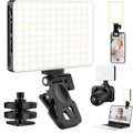 120 LED Selfie Light for iPhone, Portable Phone Light with Clip & Camera Tripod Adapter - 5000mAh Rechargeable, 3 Lighting Modes, CRI 97+ for Video Recording, TikTok, Tripod Mount Rings by Singwil