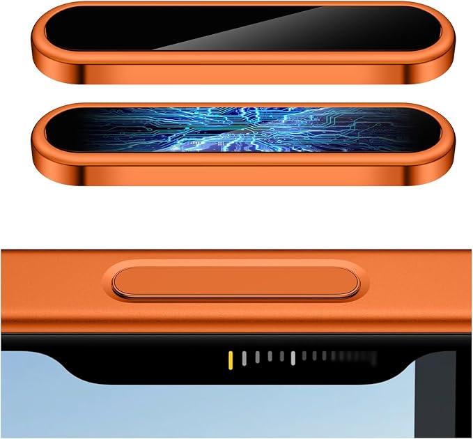 AMANECER 2 Pack Camera Control Button Protector for iPhone 17 Pro/Pro Max, Auto-Alignment Rugged Sensitive Slide Capacitive Protective Cover fit Apple Phone Side Click Touch Capture Key, Cosmic Orange by AMANECERCaseandBandforAppleSamsungGoogle