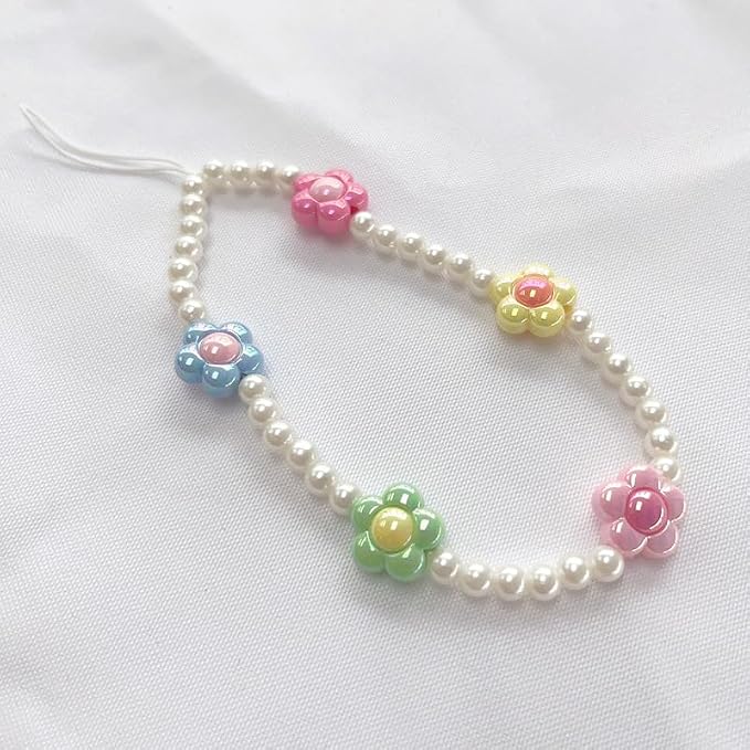 Beaded Camera Wrist Strap Cute Digital Camera Charm Lanyard, Phone Wristlet Charms, Phone Chain for Camera - Image 3