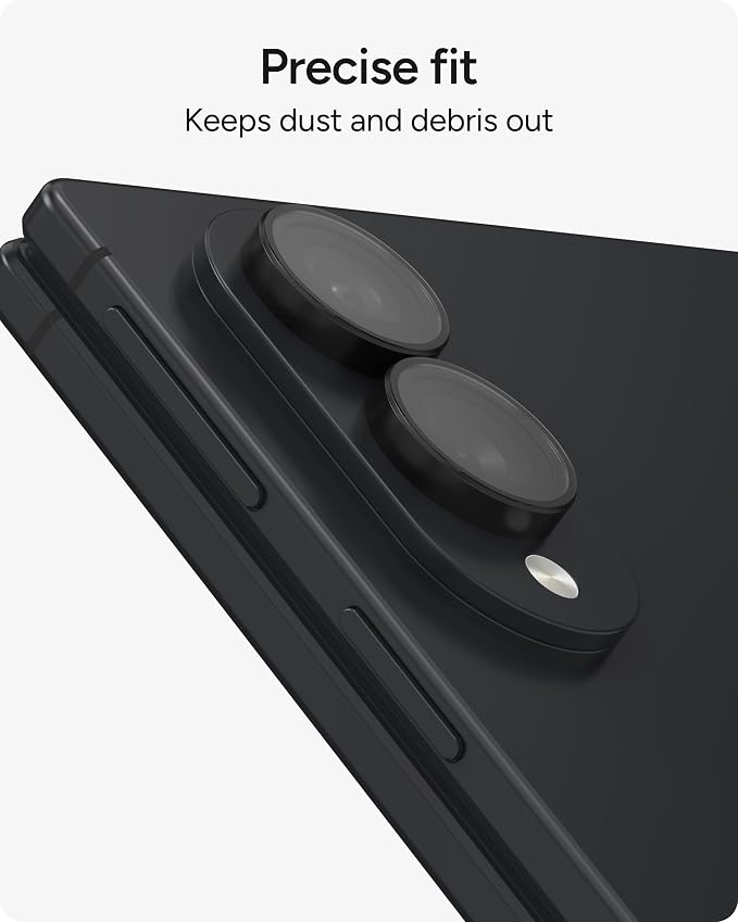 ZAGG Glass Elite Samsung Galaxy Z Fold8 Camera Lens Protector | Anti-Reflective, 5X Stronger Impact & Scratch Resistant Aluminosilicate Glass - Easy Installation, Smudge-Free Surface - Image 7