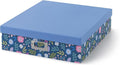 Soul & Lane - Scrapbook Memory Storage Box, 14.8x13x3.7 In, Midnight Bloom | Large Keepsake Organizer with Lid for Photos and Memorabilia, Decorative Scrapbooking Storage for 8.5 x 11 Letter-Size Papers by SoulLane