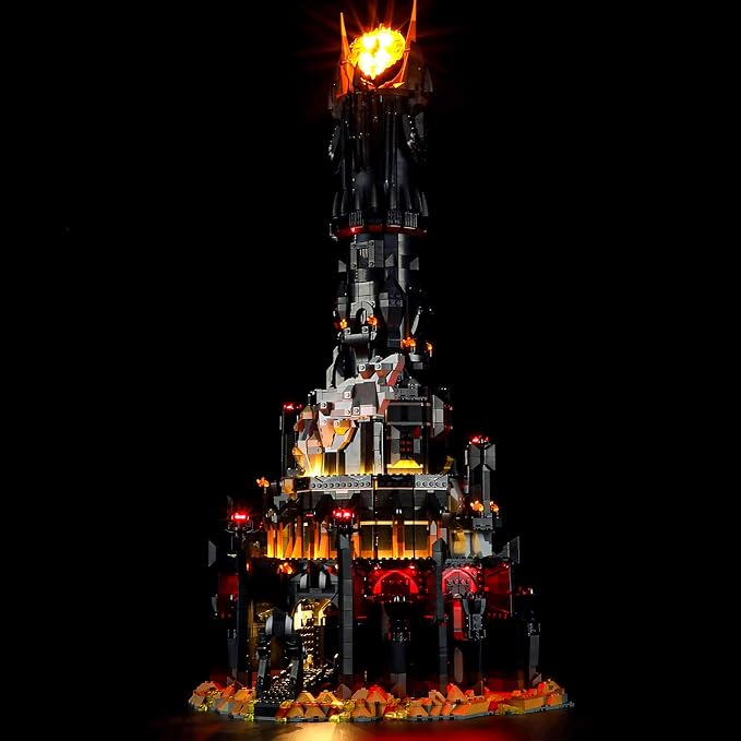 YEABRICKS LED Light Kit for Lego Lord of the Rings Barad-dûr 10333 | Beginner-Friendly DIY LED Light Kit for Lego 10333, Ideal Home Decor & Birthday Gift for Fans (Model Not Included) - Image 2