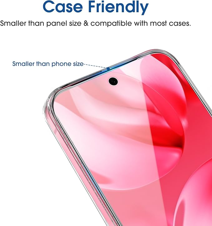 amFilm OneTouch for Google Pixel 9a Screen Protector 6.3'' Tempered Glass | 30s Auto-Alignment, Bubble Free, Scratch & Drop Protection, HD Clear, 2 Pack (Pixel 9a-6.3") - Image 6