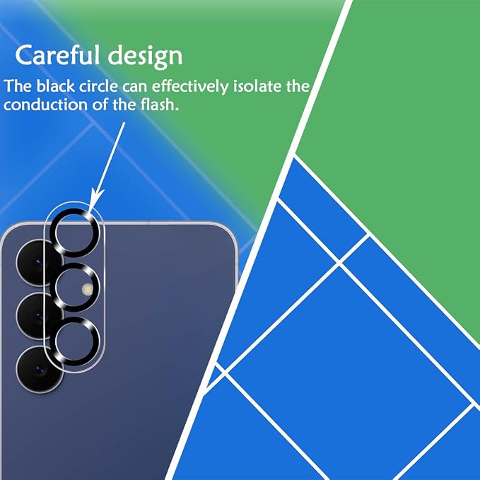BIGFACE Galaxy S25 FE Tempered Glass Screen Protector + Camera Lens Protector [2 + 2 Pack][Case Friendly][Anti-Scratch][Ultrasonic Fingerprint Unlock] HD Protective Film for Samsung Galaxy S25 FE - Image 4