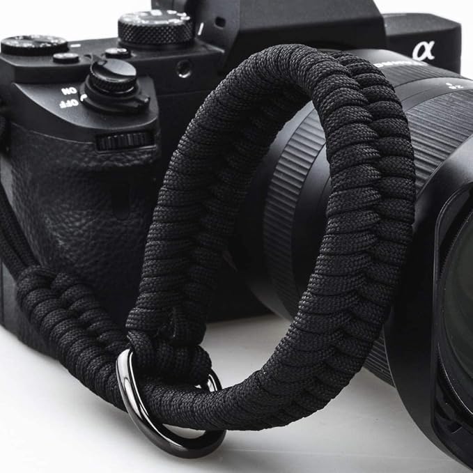 Camera Wrist Strap - DSLR Mirrorless Camera Quick Release Camera Hand Strap | with Safer Connector（Black） - Image 2
