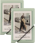 2x3 Instax Mini Photo Album, 28 Pockets. Mint Green, 2PK | Portable Wallet Size Album Stores 2x3 inch Instant Photos. Fits Polaroid, Instax Mini, Kodak Mini Prints and Zink. by GoldbarleyDesign