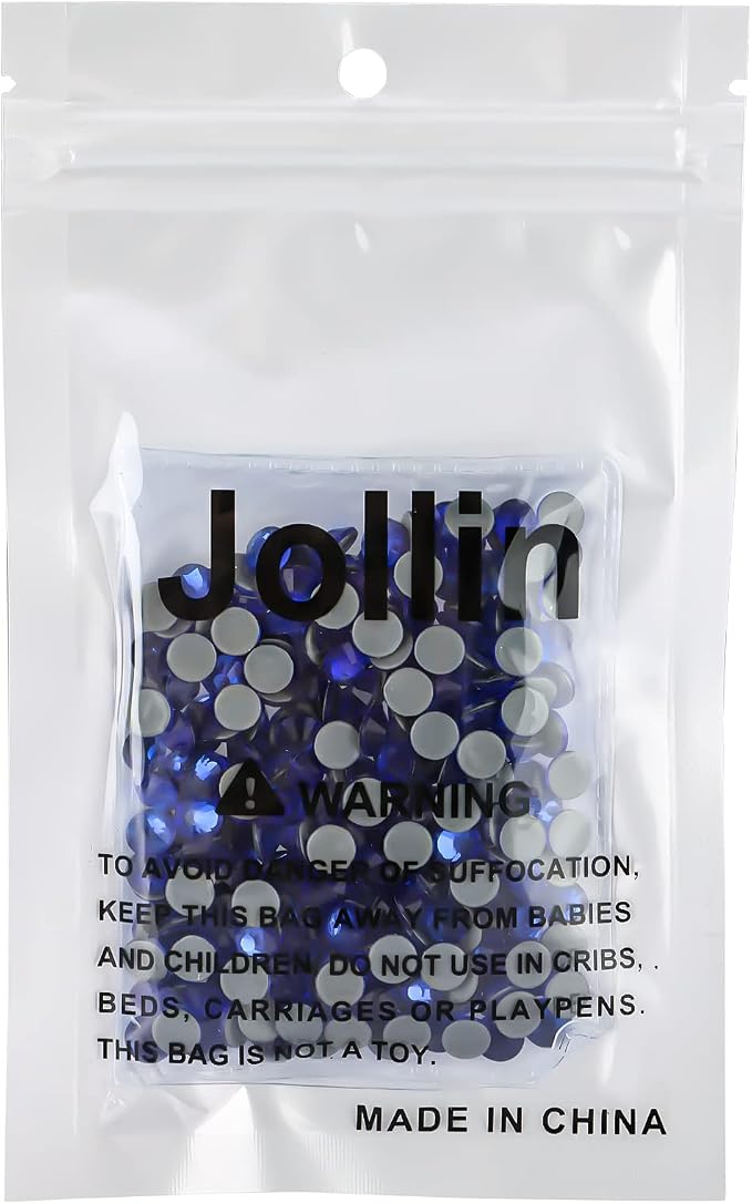 Jollin Hotfix Rhinestones Flatback Crystal Gems 6.4mm SS30, Sapphire | 288pcs Hot Fix Crystals Glass Rhinestones for Bedazzling, Crafting, Clothes, Shoes & Accessories DIY Decoration - Image 7
