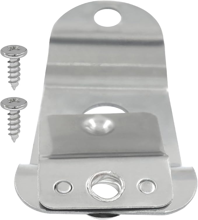 Metal Microphone Holder, 1Pcs | Durable, CB Mic Hanger Clip, Hook with Screws, For Kenwood Mobile Radio - Image 2