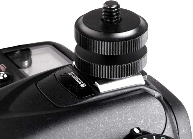 Fotasy 5 Packs Hot Shoe to 1/4 Adapter, Black, Portable Electronic Device Mount, Compatible with Canon, Nikon, Sony, Fujifilm DSLR Cameras - Image 2
