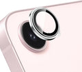 Camera Lens Protector for iPhone 17e & 16e, Silver | AR+AF, 9H Tempered Glass, Individual Metal Ring, Anti Glare, Fall Protection, Camera Screen Cover by TENOC