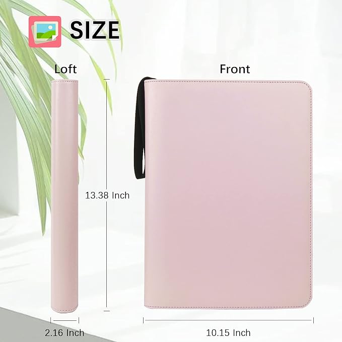 Veicevol 540-Pocket Album for Instax Mini & Polaroid 2x3 inch Photos, Pink | Designed for Instax Mini and Polaroid 2x3 Photos, Cover with Zipper Closure, Large Capacity, Holds Up to 540 Photos Securely - Image 6
