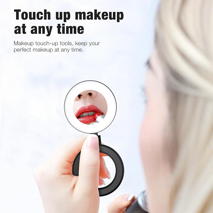 Magnetic Selfie Light,Phone Light Compatible with iPhone Magsafe | 360° LED Selfie Ring Fill Light with Mirror for Selfies/Photography/TikTok/Zoom Calls/Video Conference - Image 8