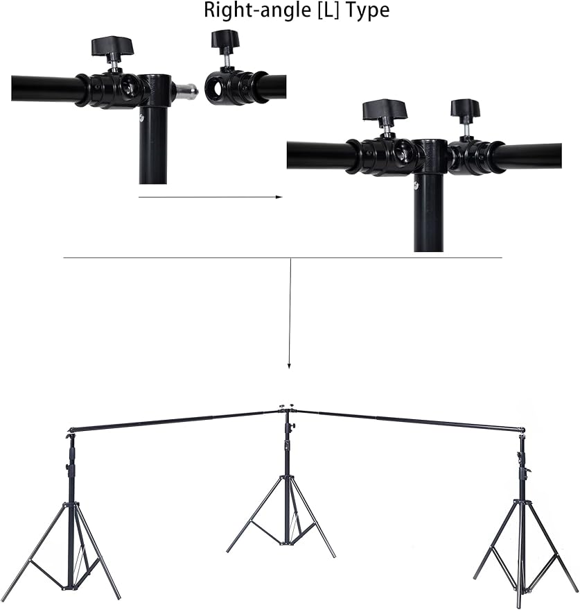 Kate 10x20ft (3x6m) Photography Backdrop Frame Stand for Room Set Adjustable Heavy Duty Photography Background Support System Kit - Image 6