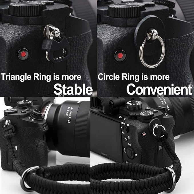 Camera Wrist Strap - DSLR Mirrorless Camera Quick Release Camera Hand Strap | with Safer Connector（Black） - Image 8