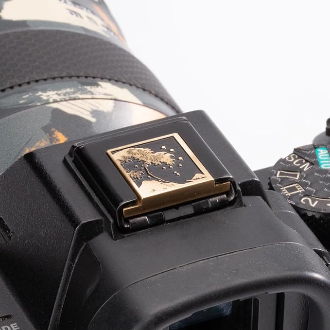 Kanagawa Wave Pattern Camera Metal Hot Shoe Cover for Sony A1 A7C A7CR A7CII A7R A7M2 A7M3 A6700 A6600 A6500 A6400 A6300 (Copper Alloy-for Sony) - Image 2