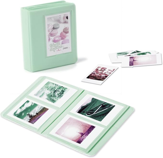 Instant Mini 12 Camera Accessories Compatible with Fujifilm Instax Mini 12 Camera Include Case/Album/Wall Hang Frames/Film Frames/Border Stickers/Corner Stickers (Mint Green) - Image 3