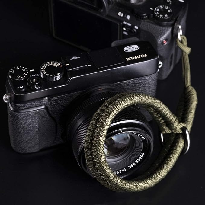 Paracord Camera Wrist Strap Lanyard-Quick Release for DSLR Mirrorless Green | Adjustable wrist size,High-strength paracord material, lightweight 1.16oz, secure metal clasp,Fits Canon Nikon Sony Fuji - Image 7