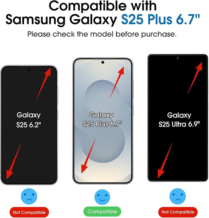 amFilm OneTouch for Samsung Galaxy S25+ Plus Screen Protector TemperedGlass | Auto-Alignment 30s Install with Camera Lens Protector, Bubble Free, Case Friendly, Anti-Scratch [2+2 Pack] (S25P-6.7'') - Image 2