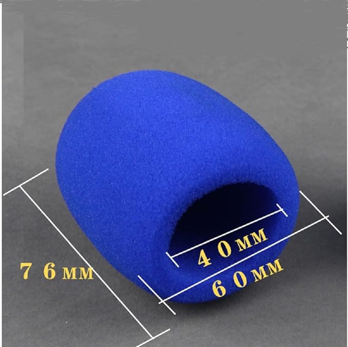 Yiasangly Microphone Cover, Thick Colorful Foam Mic Cover, Handheld Stage Microphone Windscreen, Reusable Foam Covers， Foam Micro Filter for Most Handheld Microphone for Karaoke DJ - 10 Pieces - Image 4
