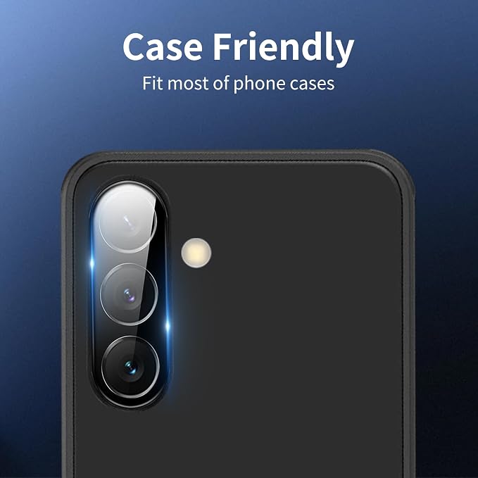 Dengduoduo 3 Pack Camera Lens Protector for Samsung Galaxy A17, Tempered Glass Camera Protector Back Lens Cover, Ultra HD, 9H Hardness, Anti-Scratch, Case Friendly[No Affect on Night Shots] - Image 6