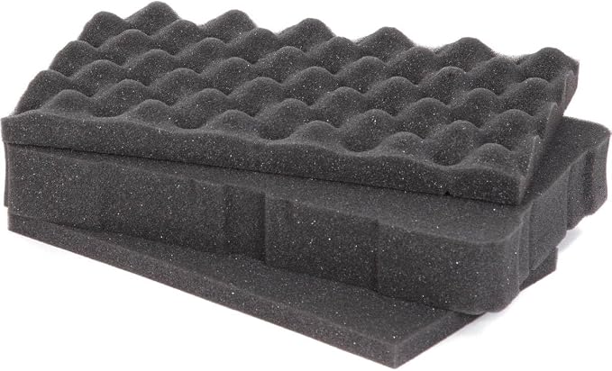 NANUK Multi-Layer Cubed Foam Insert – Easy Customization for a, Secure Hold and Optimal Protection for Valuables of Any Shape or Size (909) | Polyurethane cubed foam with pre-scored layers and 909 case compatibility for cameras, electronics and gear by NANUK